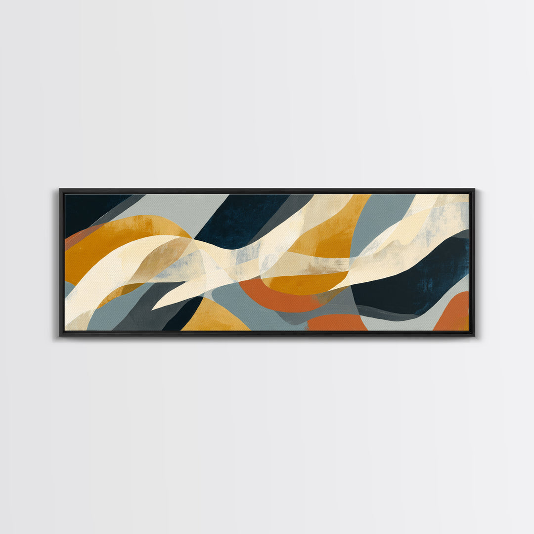 Minimal Angel Wing Contour Canvas Print, Line Art, Living Room Art, Living Room Decor, Fine Art, Line, Art Print, LIN-3x1-13