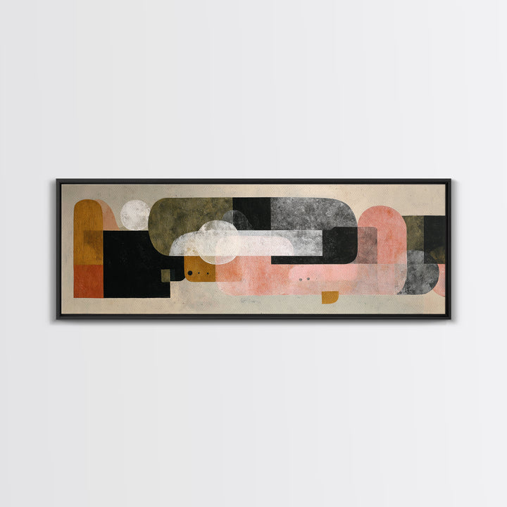 Minimal Eyes and Nose Composition Canvas Print, Line Art, Printable Art, Living Room Decor, Abstract Art, Line, LIN-3x1-30