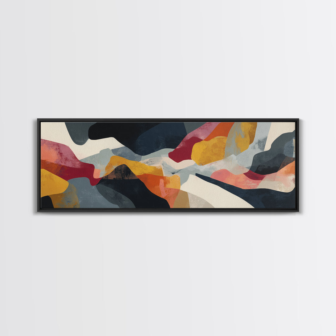 Abstract Horse Formed from Graceful Contour Canvas Print, Line Art, Canvas Art, Living Room Decor, Line, Jesus Wall Art, LIN-3x1-92