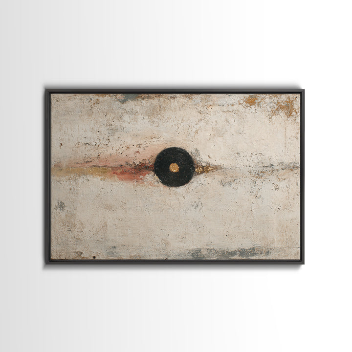 Minimal Eyes and Nose Composition Framed Canvas Print, Line Art, Gallery Decor, Living Room Decor, Abstract Art, Line, LIN-3x2-90