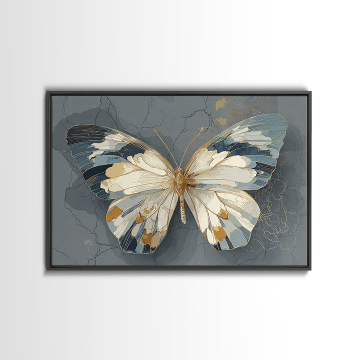 Line Art Butterfly Canvas Print, Line Art, Fine Art Print, Living Room Decor, Fine Art, Line, Wall Decor, Custom Portrait, LIN-3x2-98