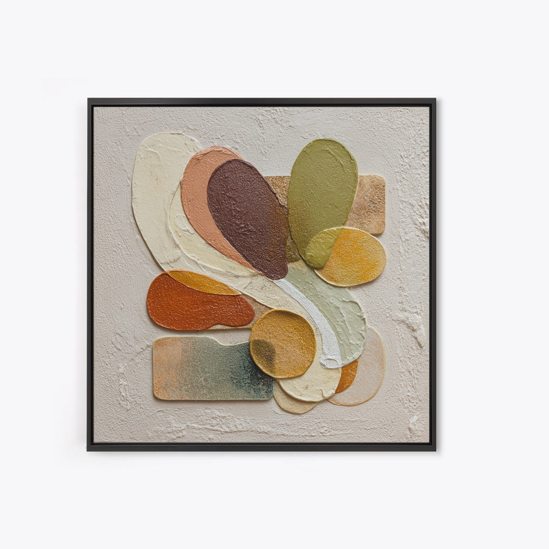 Abstract Organic Shapes Canvas Print, Living Room Art, Art Nouveau, Living Room Decor, Abstract Art, Living, Modern Wall Art, LIR-1x1-15