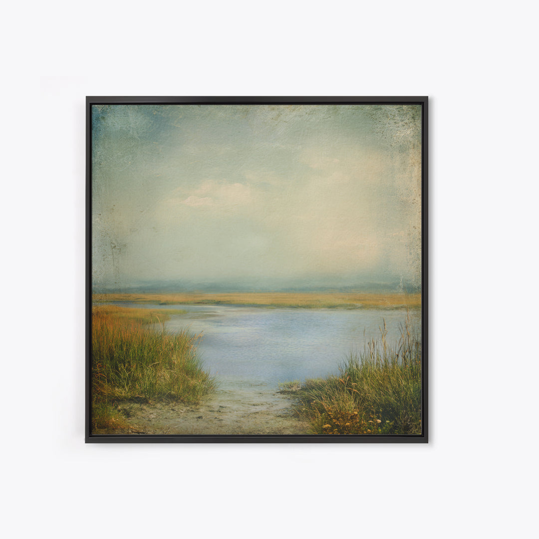 Quiet Meadow Landscape Framed Canvas Print, Living Room Art, Bedroom Decor, Living Room Decor, Living, Bedroom Wall Art, LIR-1x1-47