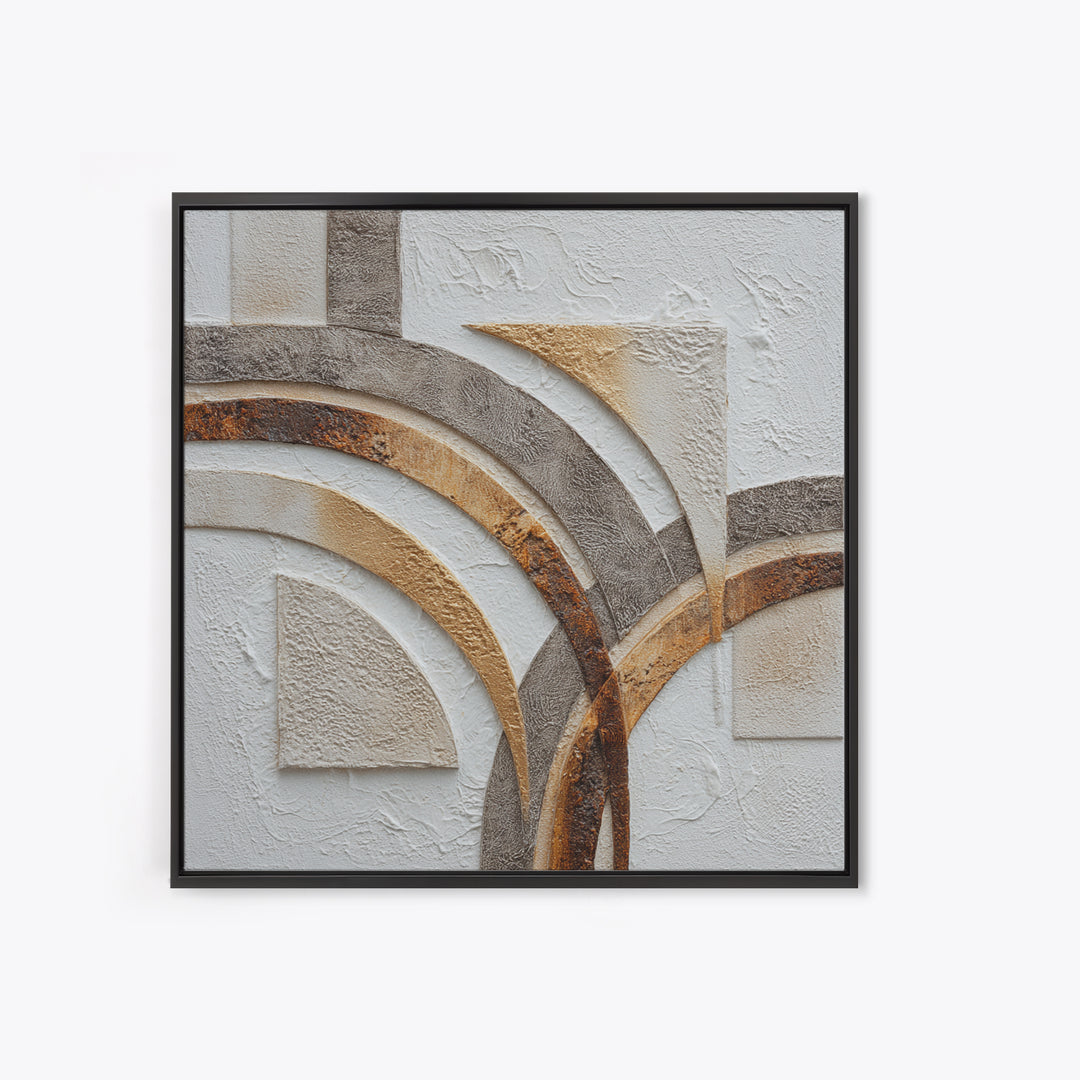 Textured Plaster Abstract Framed Canvas Print, Living Room Art, Textured Painting, Living Room Decor, Abstract Art, Living, LIR-1x1-53