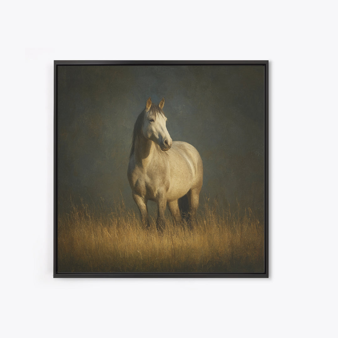 Contemporary Horse Portrait Framed Canvas Print, Living Room Art, 3 Piece Wall Art, Living Room Decor, Fine Art, Living, LIR-1x1-58
