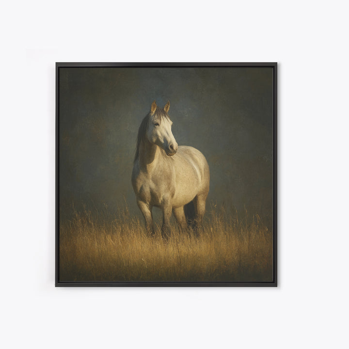Contemporary Horse Portrait Framed Canvas Print, Living Room Art, 3 Piece Wall Art, Living Room Decor, Fine Art, Living, LIR-1x1-58