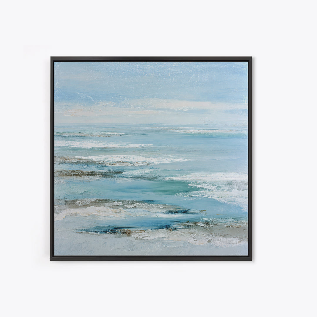 Coastal Aerial Shoreline Canvas Print, Living Room Art, Gallery Decor, Living Room Decor, Fine Art, Living, Wall Art, LIR-1x1-59