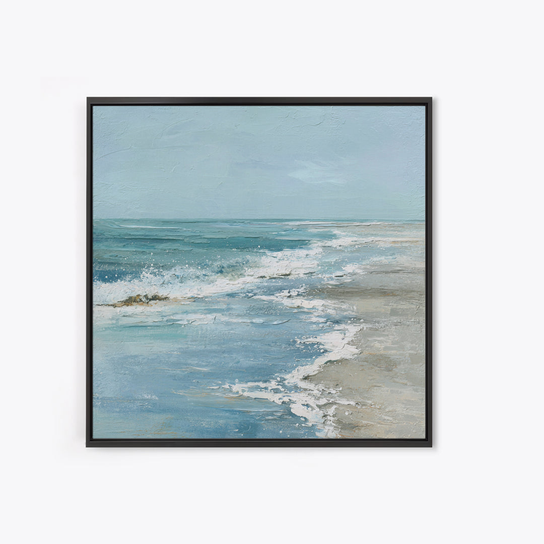 Moody Seascape for Dramatic Focal Point Canvas Print, Living Room Art, Abstract Wall Art, Living Room Decor, Living, Home Decor, LIR-1x1-6