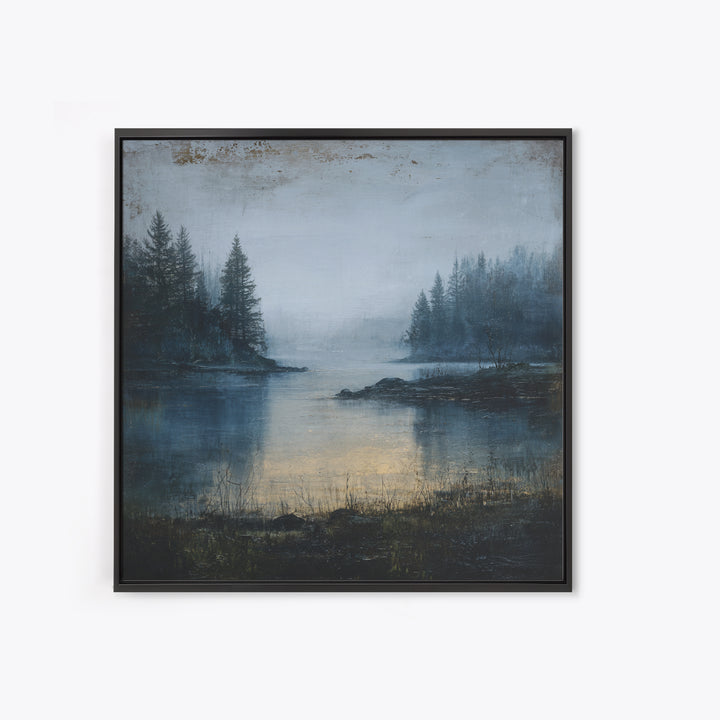 Minimal Scandinavian Forest Framed Canvas Print, Living Room Art, Boho Decor, Living Room Decor, Living, Digital Prints, LIR-1x1-61