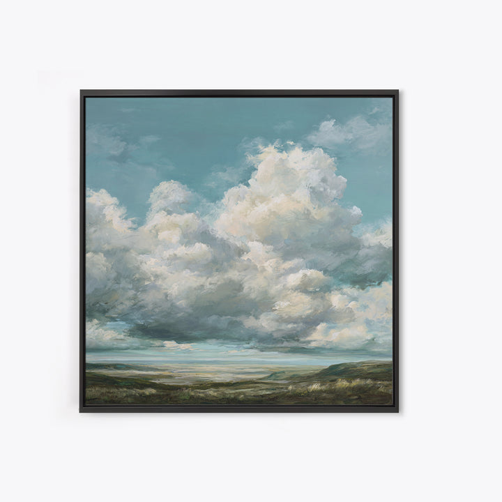 Large Cloudscape with Gentle Movement Framed Canvas Print, Living Room Art, Modern Decor, Living Room Decor, Fine Art, Living, LIR-1x1-67