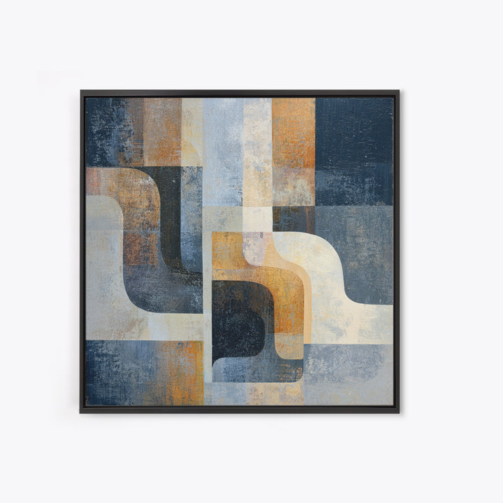 Monochrome Stone Texture Abstraction Canvas Print, Living Room Art, Luxury Decor, Living Room Decor, Abstract Art, Living, LIR-1x1-69