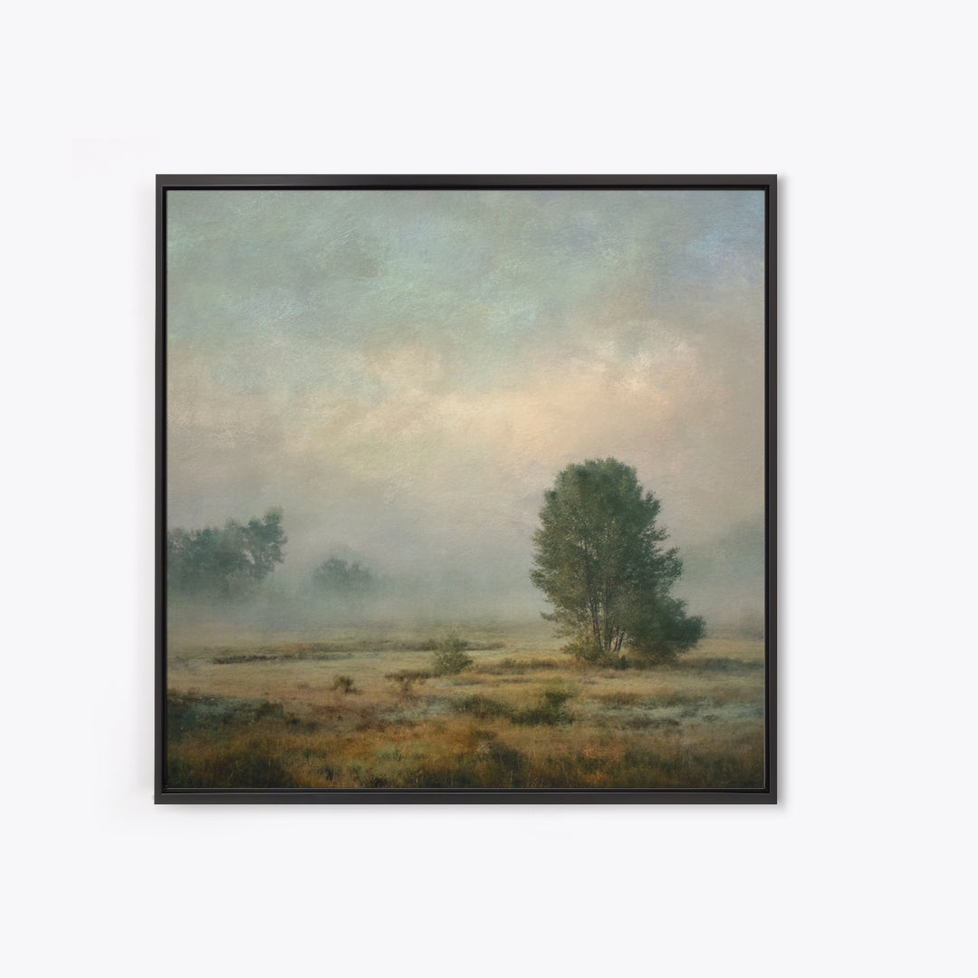 Quiet Meadow Landscape Framed Canvas Print, Living Room Art, Living Room Wall Art, Living Room Decor, Fine Art, Living, LIR-1x1-71