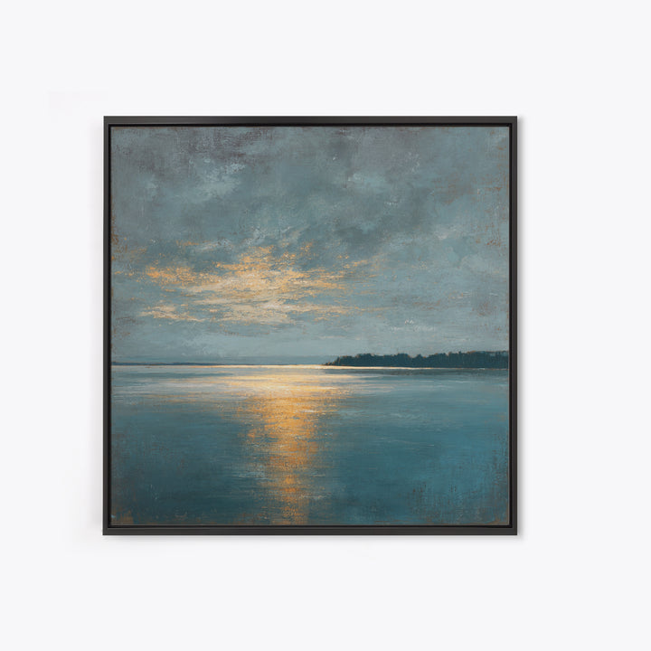 Modern Landscape with Expansive Calm Sky Canvas Print, Living Room Art, Wall Decor, Living Room Decor, Oil Painting, Living, LIR-1x1-99