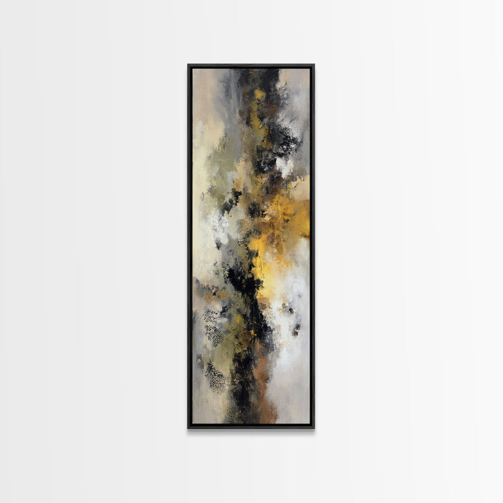 Classic Mountain Panorama for Cozy Interiors Canvas Print, Living Room Art, Modern Wall Art, Living Room Decor, Oil Painting, LIR-1x3-100