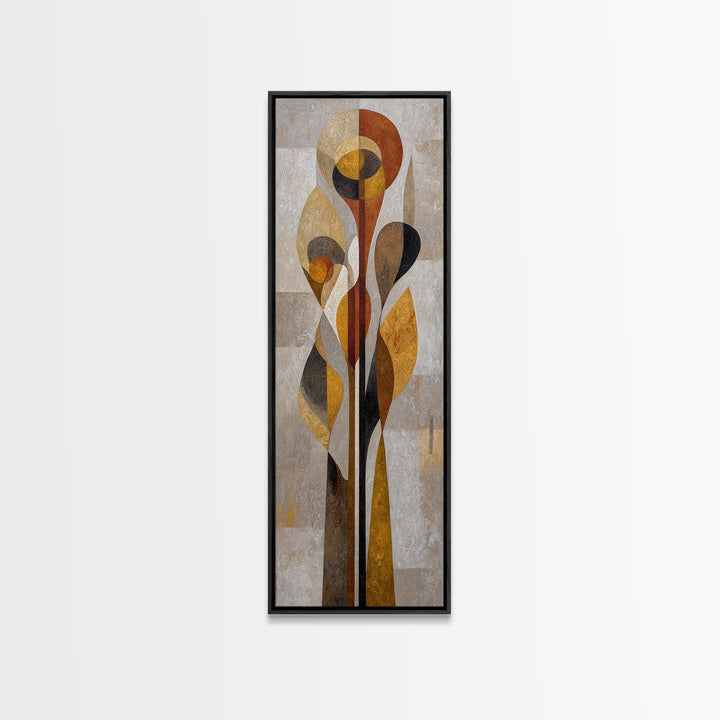 Abstract Organic Shapes Framed Canvas Print, Living Room Art, Printable Wall Art, Living Room Decor, Abstract Art, Living, LIR-1x3-3