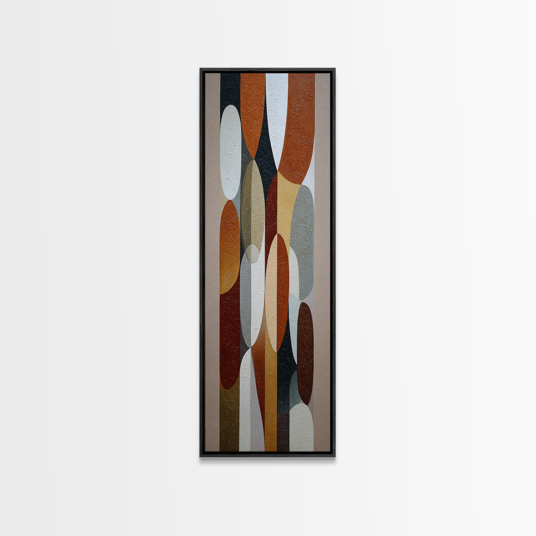Mid Century Geometric Artwork Canvas Print, Living Room Art, Printable, Living Room Decor, Fine Art, Living, Printable Art, LIR-1x3-44