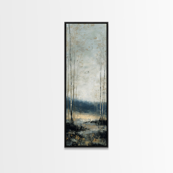 Minimal Scandinavian Forest Canvas Print, Living Room Art, Modern Decor, Living Room Decor, Fine Art, Living, Wall Decor, LIR-1x3-49