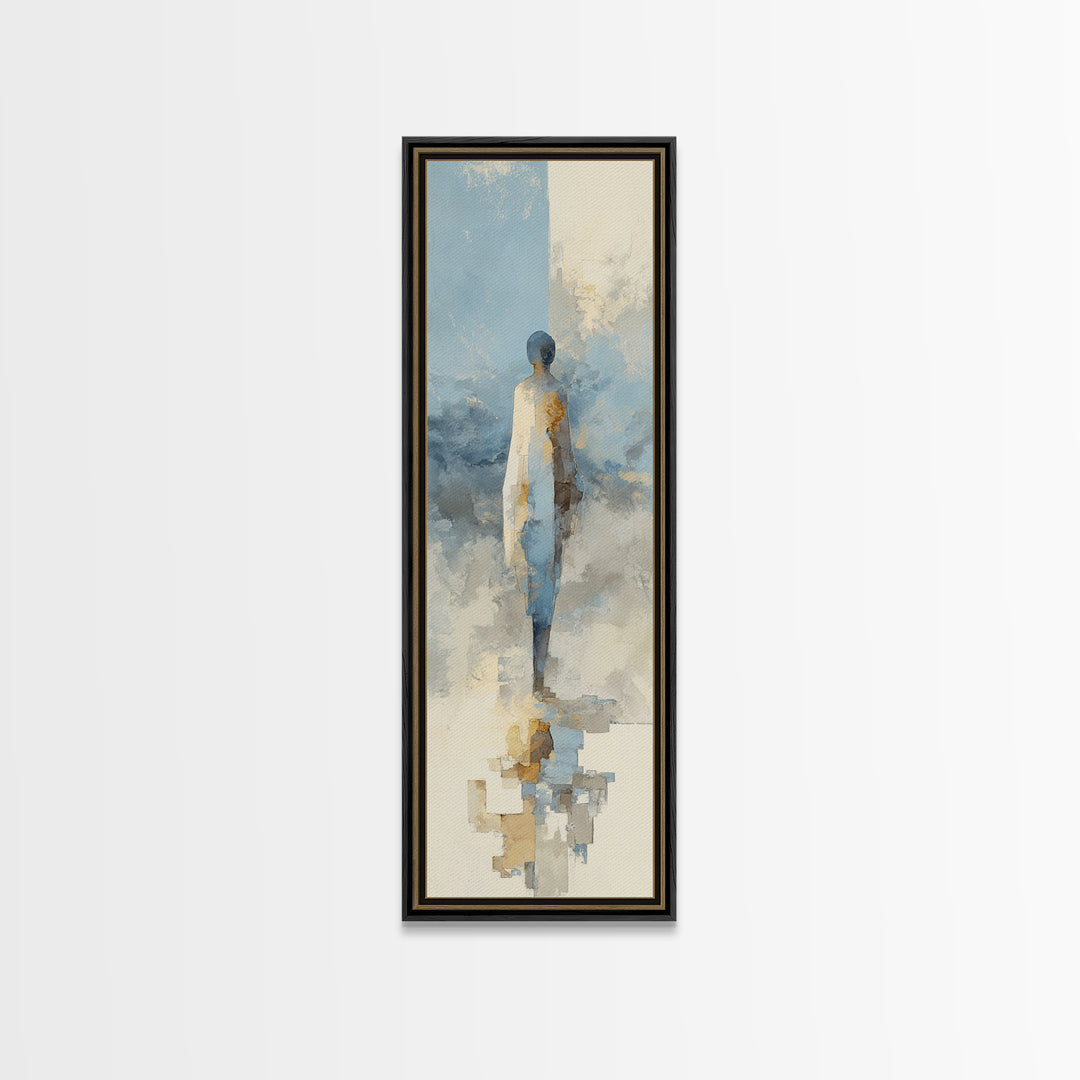 Oversized Line Figure Canvas Print, Living Room Art, Fine Art Print, Living Room Decor, Oil Painting, Living, Wall Decor, LIR-1x3-5
