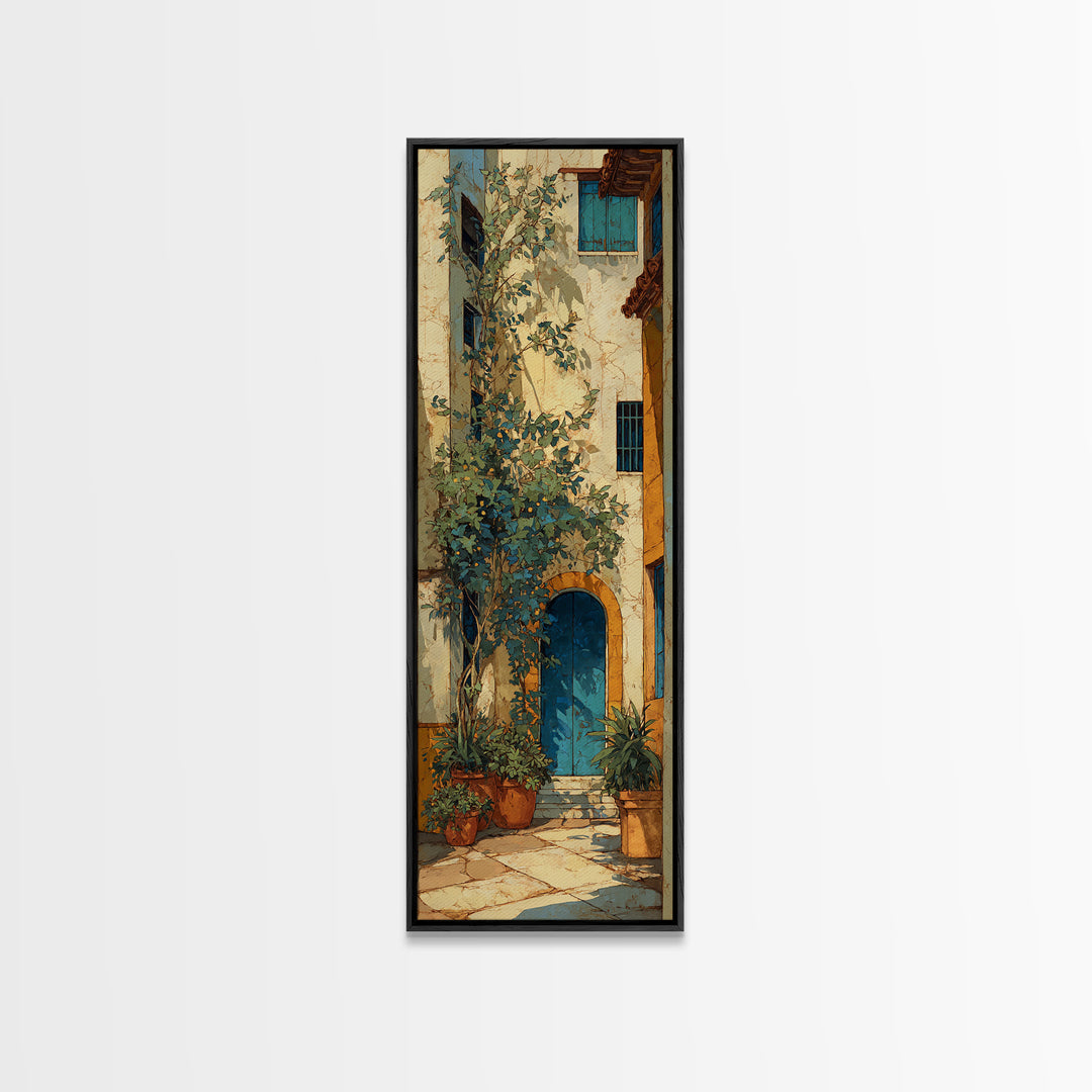 Warm Mediterranean Lemon Still Life Framed Canvas Print, Living Room Art, Bedroom Wall Art, Living Room Decor, Oil Painting, LIR-1x3-54