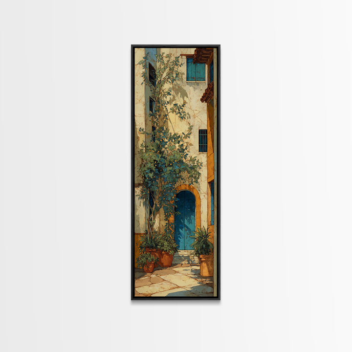 Warm Mediterranean Lemon Still Life Framed Canvas Print, Living Room Art, Bedroom Wall Art, Living Room Decor, Oil Painting, LIR-1x3-54