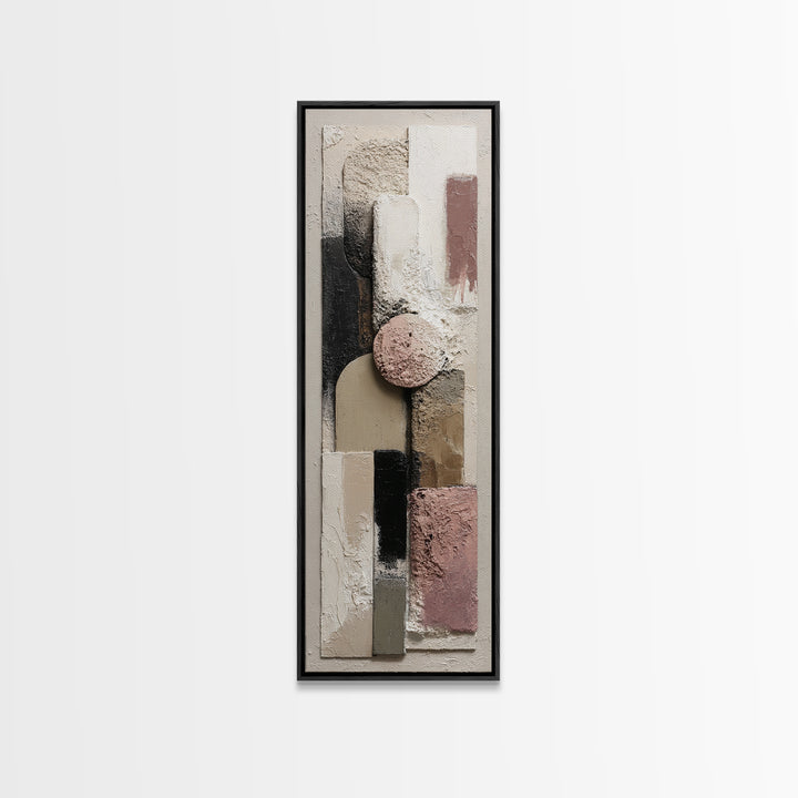Textured Plaster Abstract Canvas Print, Living Room Art, Digital Prints, Living Room Decor, Abstract Art, Living, LIR-1x3-65