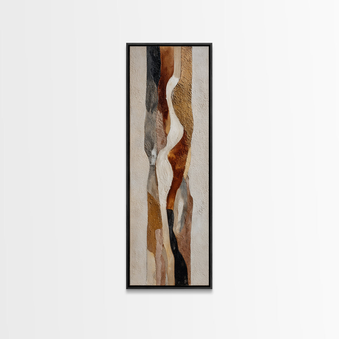Monochrome Stone Texture Abstraction Canvas Print, Living Room Art, Printable Art, Living Room Decor, Abstract Art, Living, LIR-1x3-81