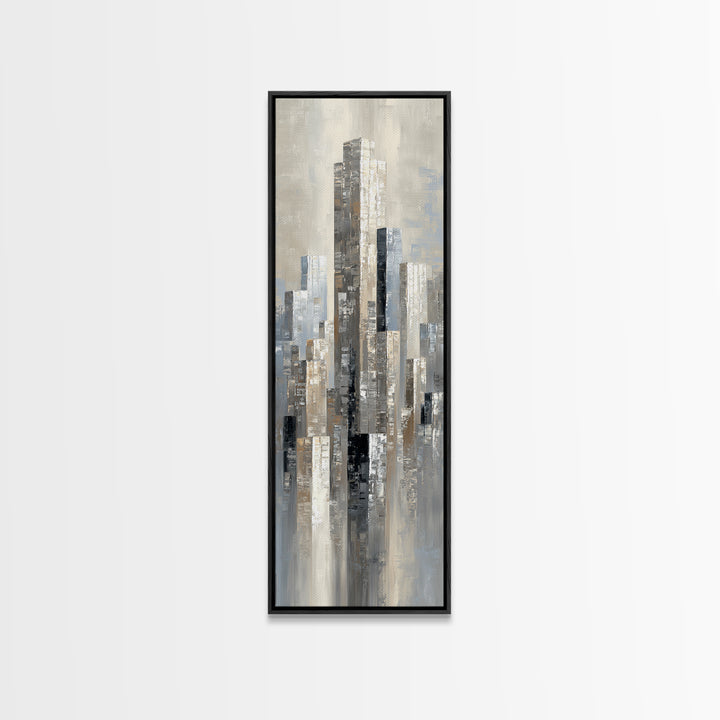 Modern City Skyline Canvas Print, Living Room Art, Boho Decor, Living Room Decor, Fine Art, Living, Digital Prints, Art Print, LIR-1x3-82