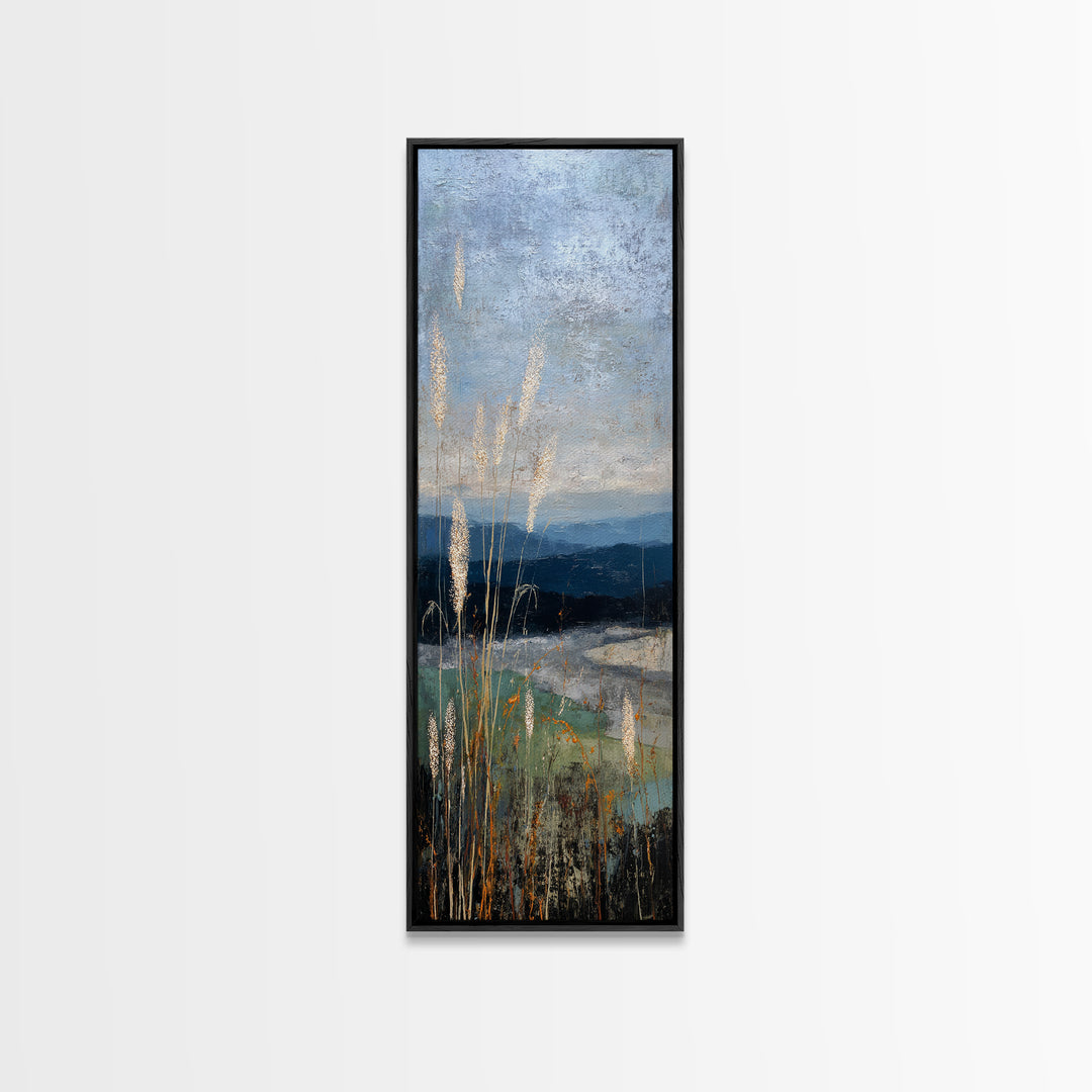 Quiet Meadow Landscape Framed Canvas Print, Living Room Art, Living Room Wall Art, Living Room Decor, Fine Art, Living, LIR-1x3-83