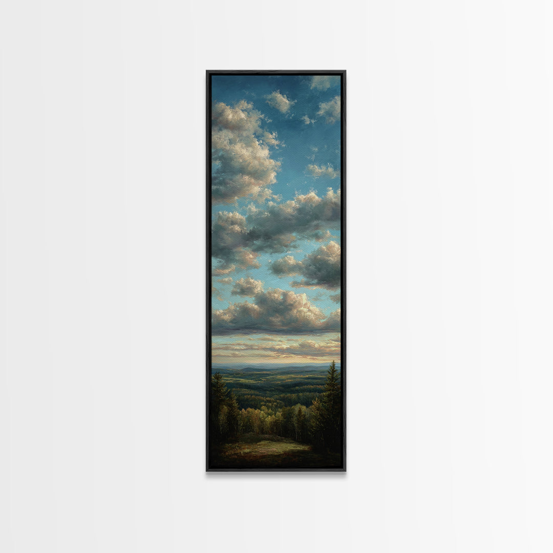 Modern Landscape with Expansive Calm Sky Canvas Print, Living Room Art, Statement Artwork, Living Room Decor, Living, LIR-1x3-87