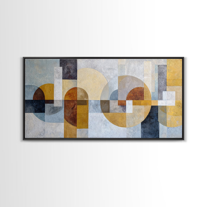 Large Statement Abstract Framed Canvas Print, Living Room Art, Digital Wall Art, Living Room Decor, Fine Art, Living, LIR-2x1-45