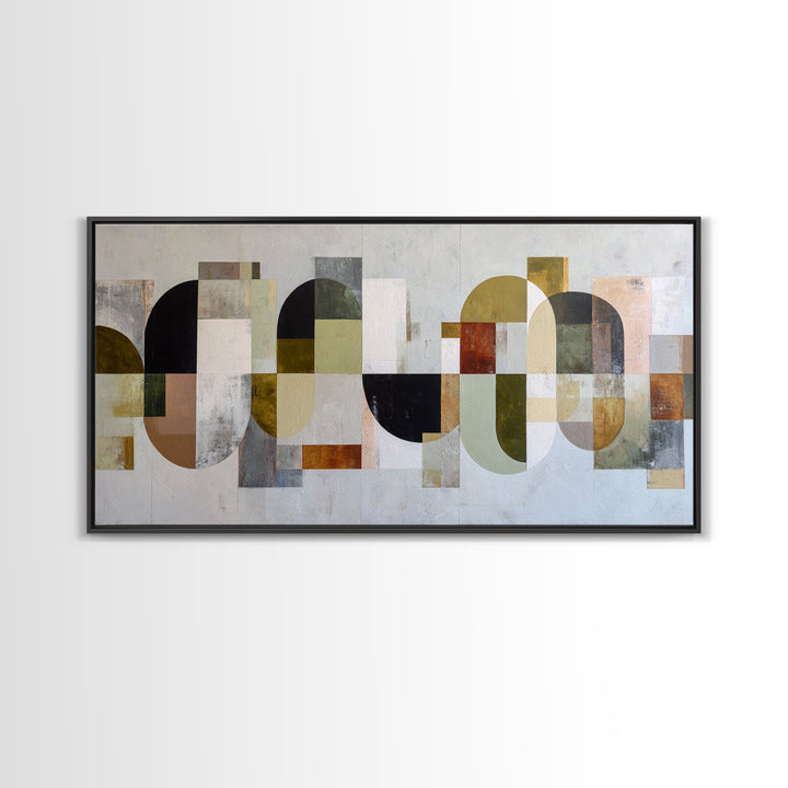 Abstract Organic Shapes Framed Canvas Print, Living Room Art, Wall Decor, Living Room Decor, Fine Art, Living, Abstract Art, LIR-2x1-83
