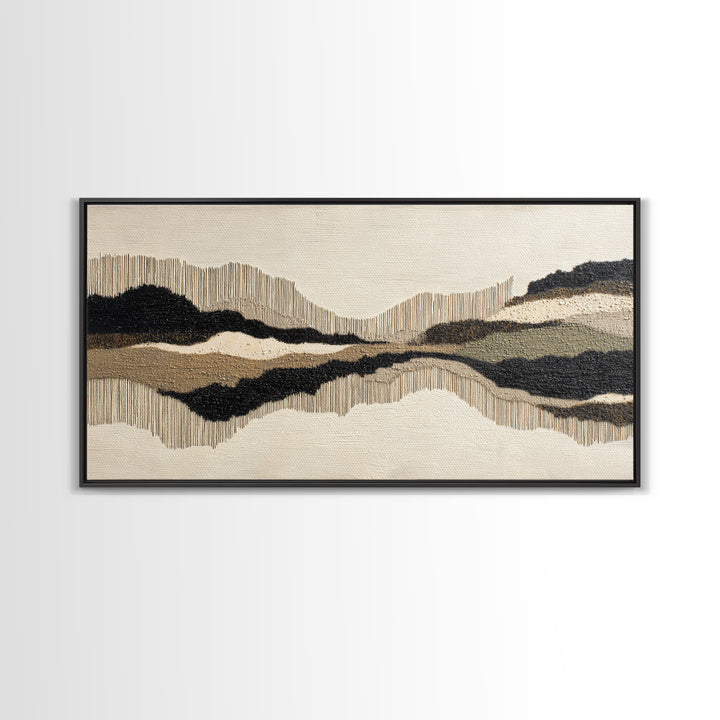 Oversized Line Figure Framed Canvas Print, Living Room Art, Bedroom Decor, Living Room Decor, Living, Bedroom Wall Art, LIR-2x1-85