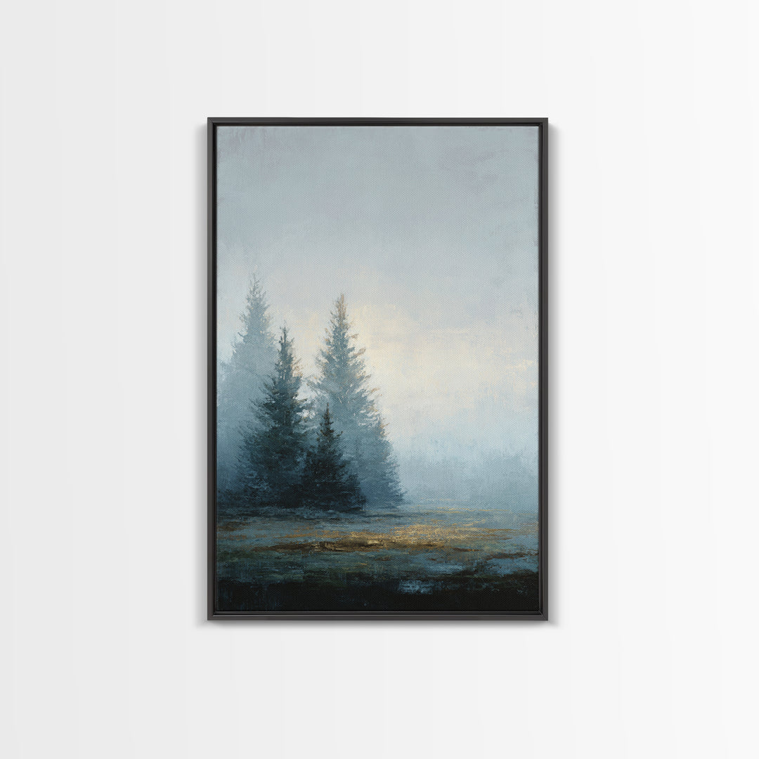 Minimal Scandinavian Forest Framed Canvas Print, Living Room Art, Home, Living Room Decor, Fine Art, Living, Pet Portraits, LIR-2x3-21