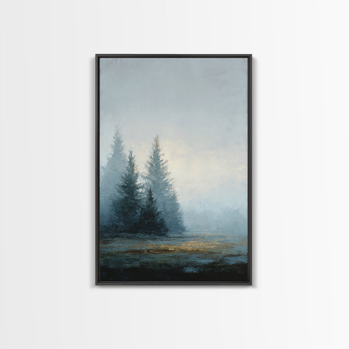 Minimal Scandinavian Forest Framed Canvas Print, Living Room Art, Home, Living Room Decor, Fine Art, Living, Pet Portraits, LIR-2x3-21