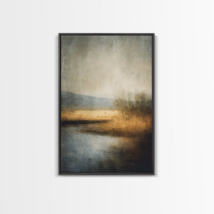 Minimal Scandinavian Forest Canvas Print, Living Room Art, Digital Wall Art, Living Room Decor, Oil Painting, Living, LIR-2x3-45