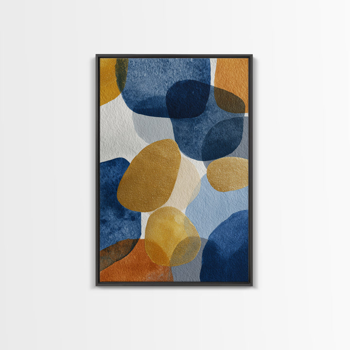 Gold Accented Abstract Brushwork Canvas Print, Living Room Art, Printable, Living Room Decor, Fine Art, Living, Printable Art, LIR-2x3-70