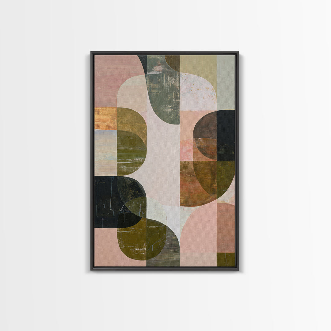 Abstract Organic Shapes Canvas Print, Living Room Art, Apartment Decor, Living Room Decor, Fine Art, Living 471, Piece Wall Art, LIR-2x3-71