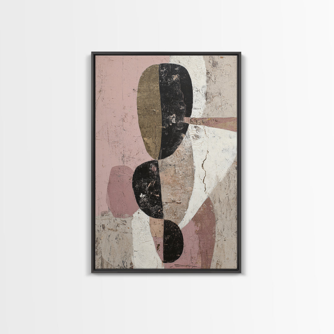 Monochrome Stone Texture Abstraction Canvas Print, Living Room Art, Printable Art, Living Room Decor, Abstract Art, Living, LIR-2x3-77