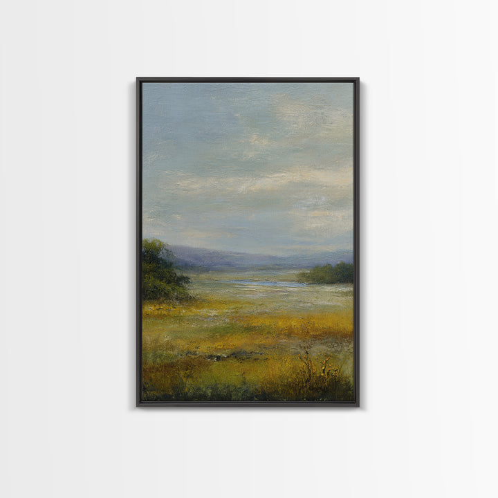 Quiet Meadow Landscape Canvas Print, Living Room Art, Large Wall Art, Living Room Decor, Fine Art, Living, Dopamine Decor, LIR-2x3-79