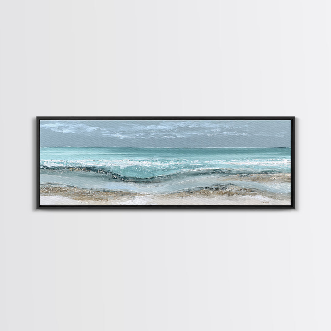 Coastal Aerial Shoreline Canvas Print, Living Room Art, Fine Art Print, Living Room Decor, Fine Art, Living, Wall Decor, LIR-3x1-3