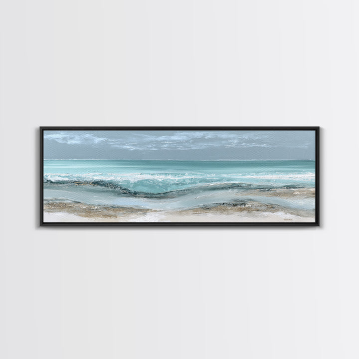Coastal Aerial Shoreline Canvas Print, Living Room Art, Fine Art Print, Living Room Decor, Fine Art, Living, Wall Decor, LIR-3x1-3