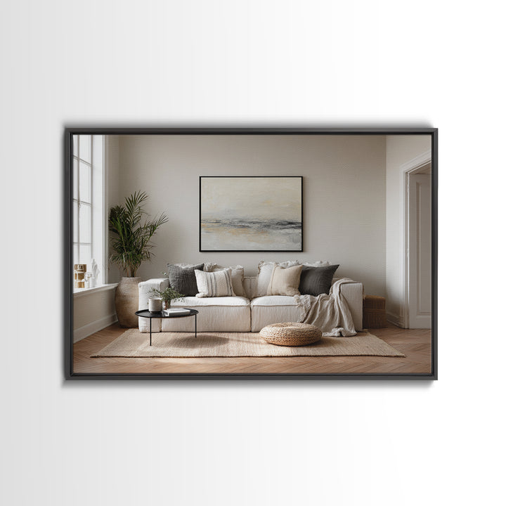 Oversized Line Figure Framed Canvas Print, Living Room Art, Gallery Decor, Living Room Decor, Fine Art, Living, Wall Art, LIR-3x2-45