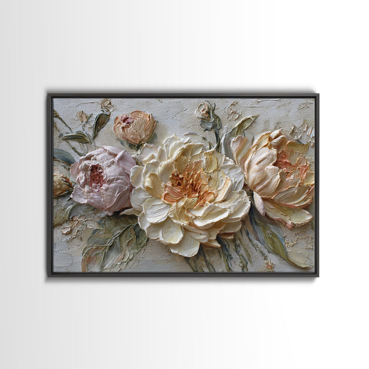 Botanical Vase Painting Framed Canvas Print, Living Room Art, Bedroom Decor, Living Room Decor, Living, Bedroom Wall Art, LIR-3x2-6