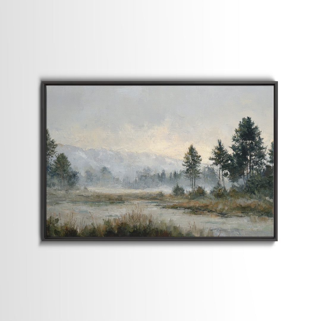 Quiet Meadow Landscape Canvas Print, Living Room Art, Digital Prints, Living Room Decor, Fine Art, Living, Apartment Decor, LIR-3x2-75