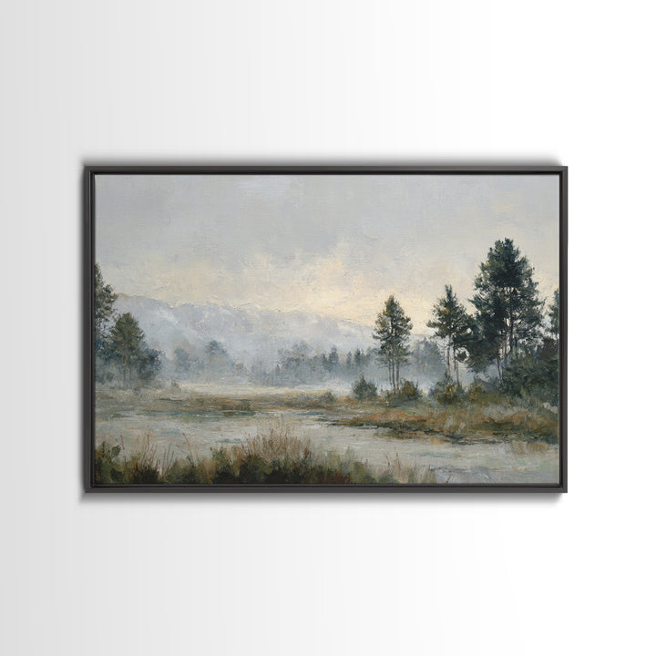 Quiet Meadow Landscape Canvas Print, Living Room Art, Digital Prints, Living Room Decor, Fine Art, Living, Apartment Decor, LIR-3x2-75
