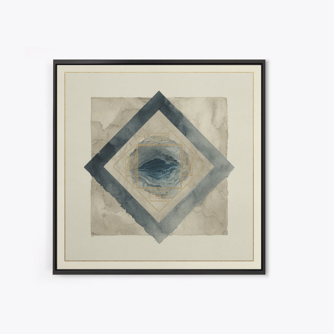 Ink Wash Mountain Symbolizing Stability Canvas Print, Law Office Art, Printable, Office Decor, Counsel, Modern Wall Decor, LOA-1x1-20