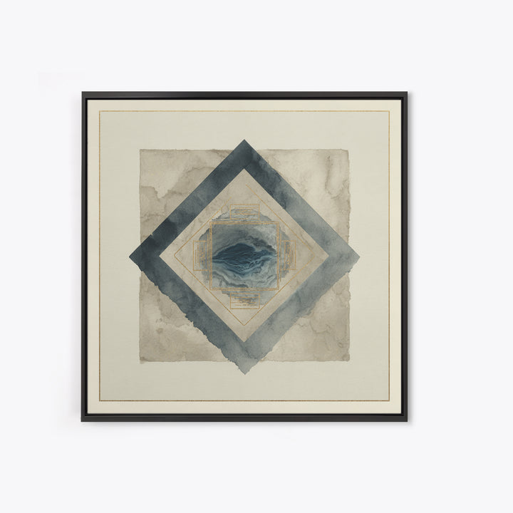 Ink Wash Mountain Symbolizing Stability Canvas Print, Law Office Art, Printable, Office Decor, Counsel, Modern Wall Decor, LOA-1x1-20