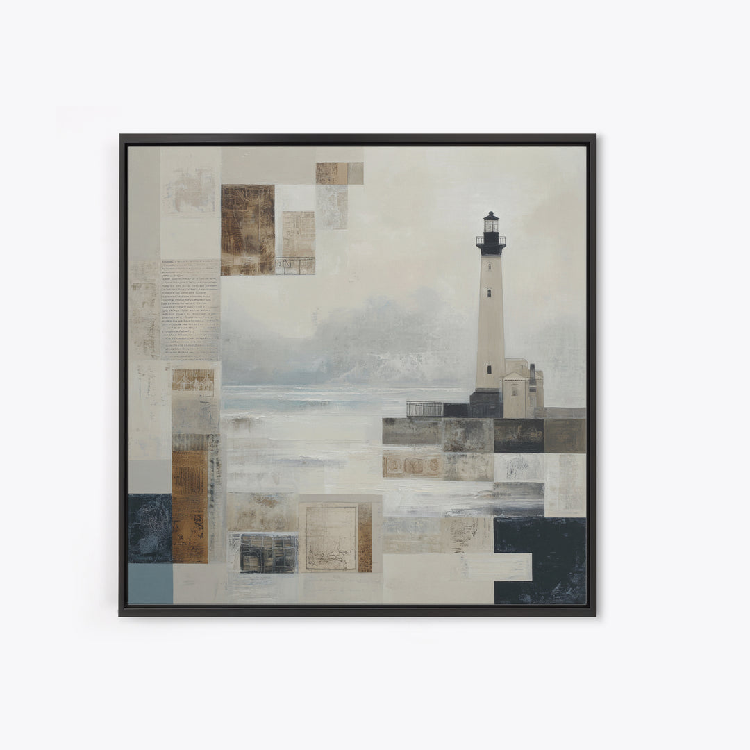 Stormy Landscape with Lighthouse as Guidance Metaphor Canvas Print, Law Office Art, Bookish Wall Art, Office Decor, Counsel, LOA-1x1-35