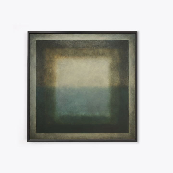 Deep Green and Walnut Toned Abstract Canvas Print, Law Office Art, Teen Girl Room Decor, Office Decor, Abstract Art, Counsel, LOA-1x1-45