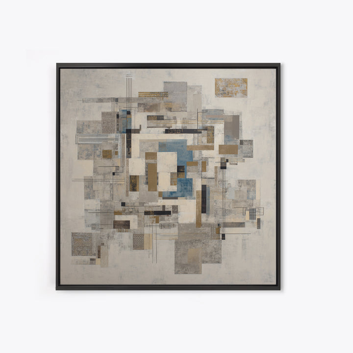 Balanced Geometric Forms Symbolizing Fairness Canvas Print, Law Office Art, Butterfly Art, Office Decor, Abstract Art, Counsel, LOA-1x1-5